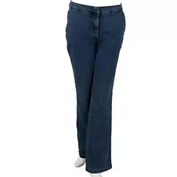 Denim&Co Blue Denim Trouser Jeans Plus Size - Picture 1 of 5